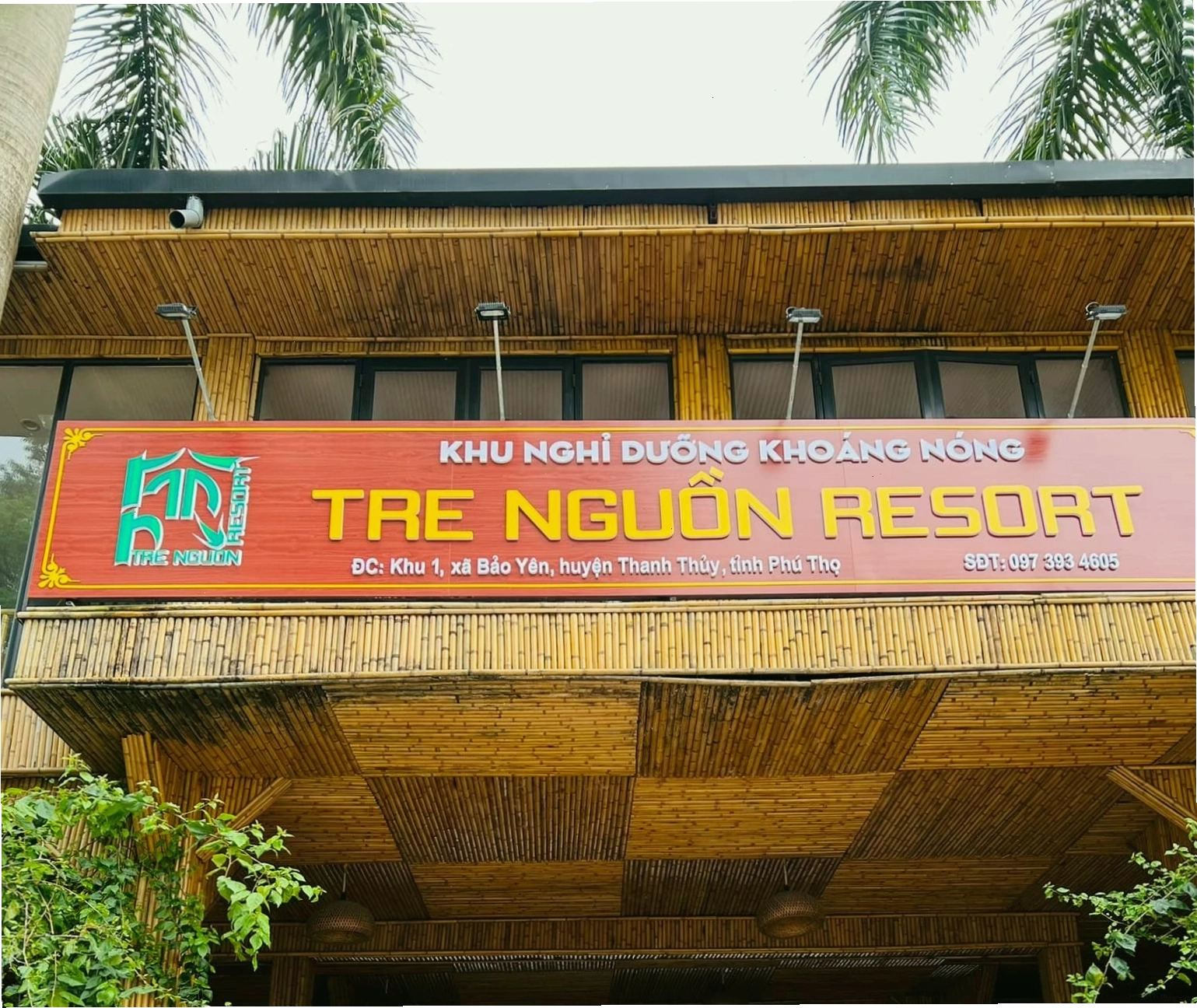 Khu vực tiếp khách tại Tre Nguồn Resort