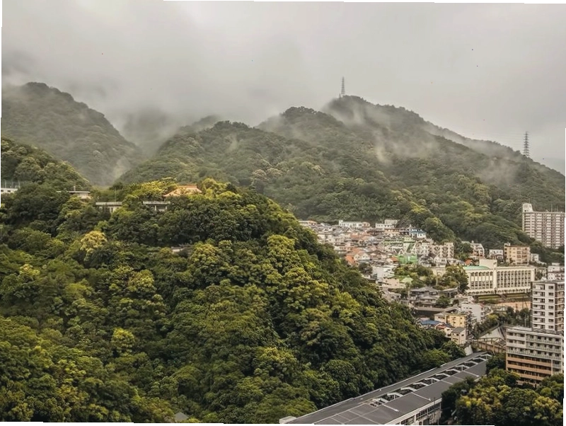 Khung cảnh thiên nhiên tươi đẹp trên núi Rokko