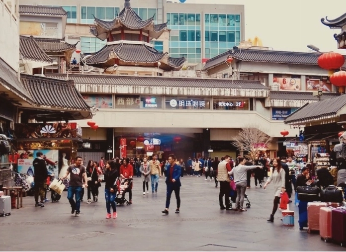 Khung cảnh thơ mộng tại bãi biển Xiaomeisha