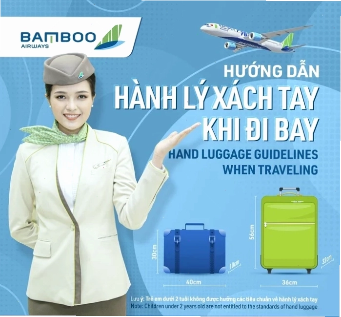 Kiện hành lý xách tay tiêu chuẩn của Bamboo Airways