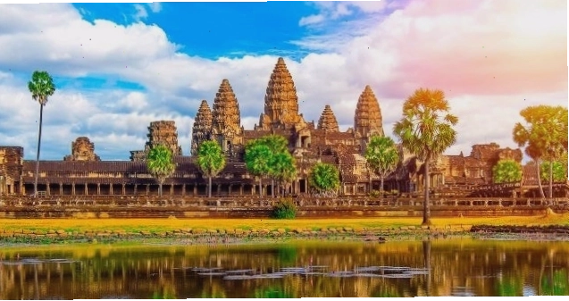 Kiến trúc chi tiết của một tòa tháp tại Angkor Wat
