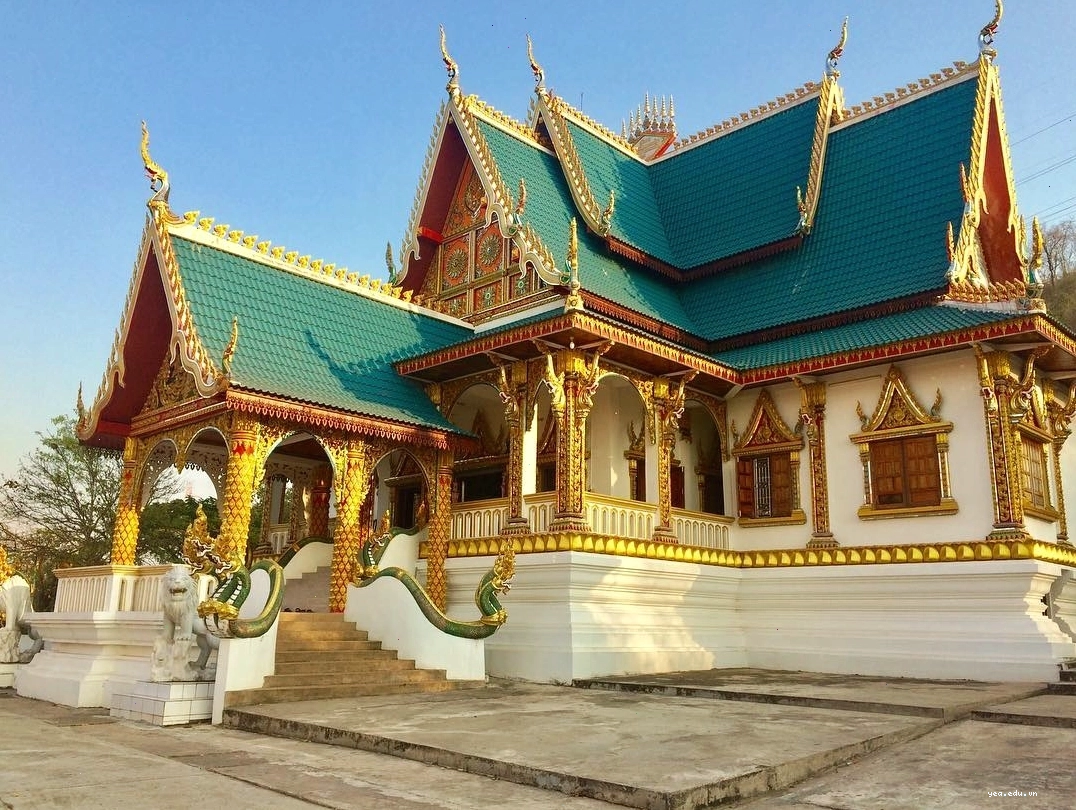 Kiến trúc độc đáo của chùa Wat Phousalao
