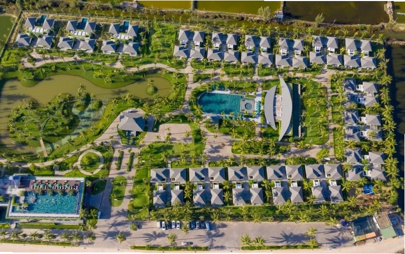 Kiến trúc mộc mạc và sang trọng của các căn villa tại Coco Land Quảng Ngãi