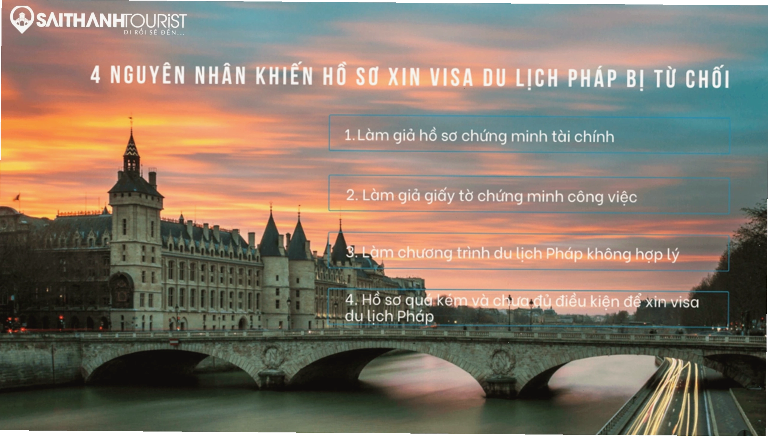 Kinh nghiệm xin visa pháp