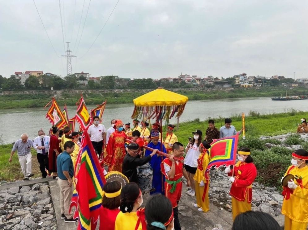 Làng cổ Thanh Am nằm bình yên bên bờ sông Đuống thơ mộng