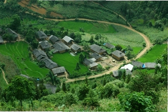Làng người dân tộc Nùng ở xã Thanh Bình, huyện Mường Khương