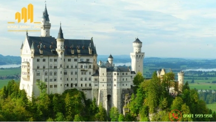 Lâu đài Château de Chambord Pháp với kiến trúc hoành tráng
