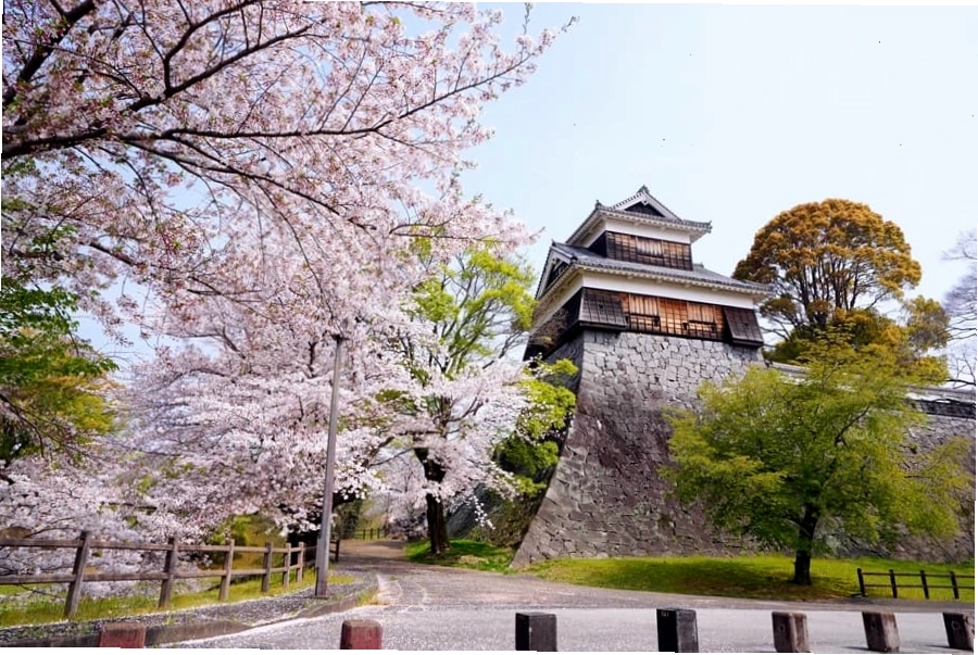 Lâu đài Kumamoto với kiến trúc cổ kính