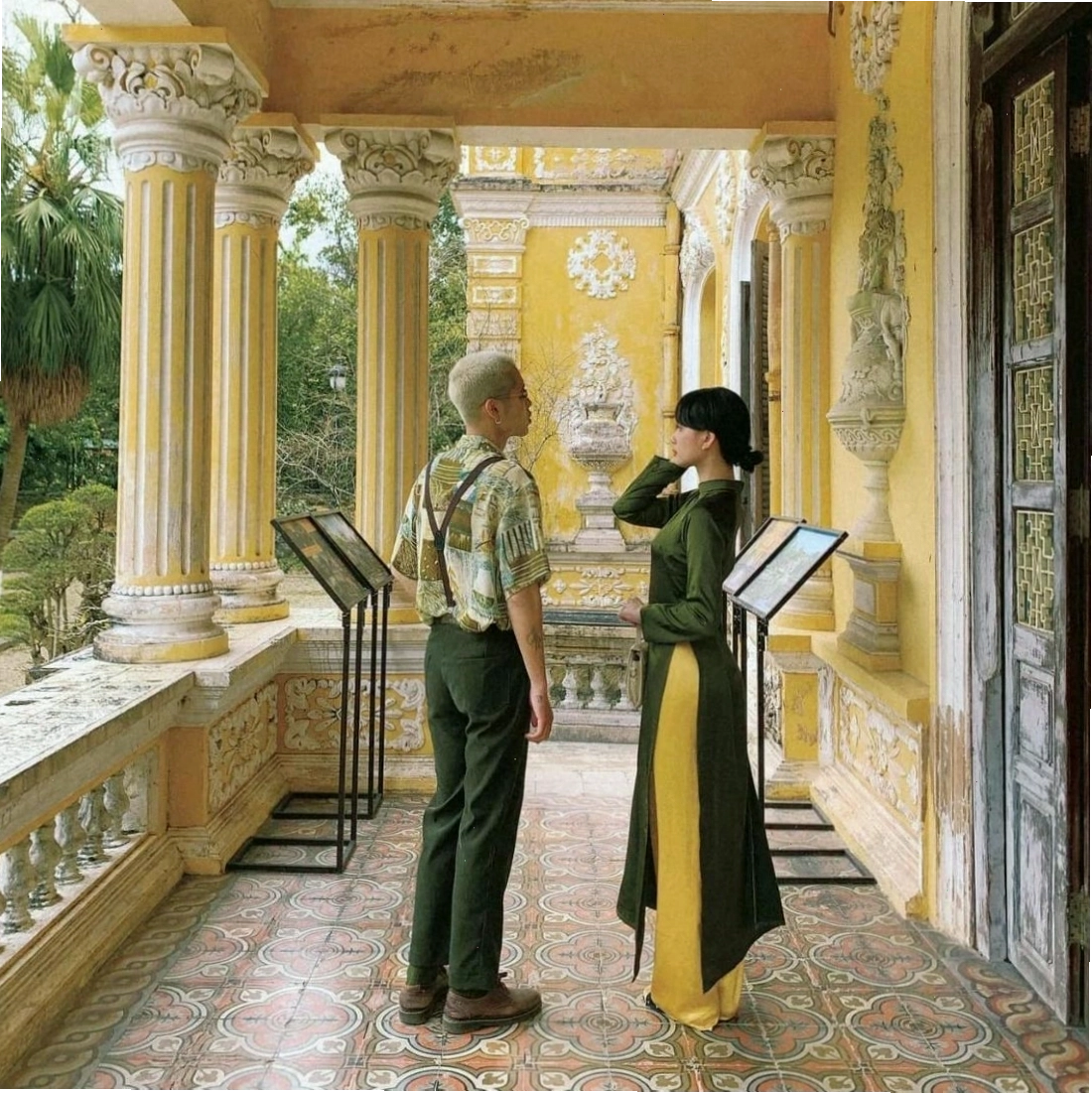 Lầu Khải Tường tại Cung An Định với kiến trúc châu Âu ấn tượng