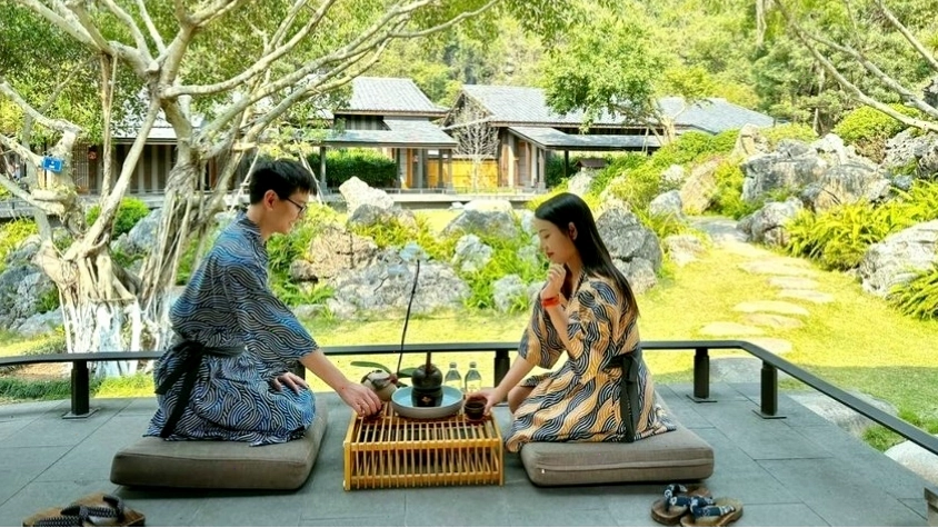 Lối đi trong khu nghỉ dưỡng
