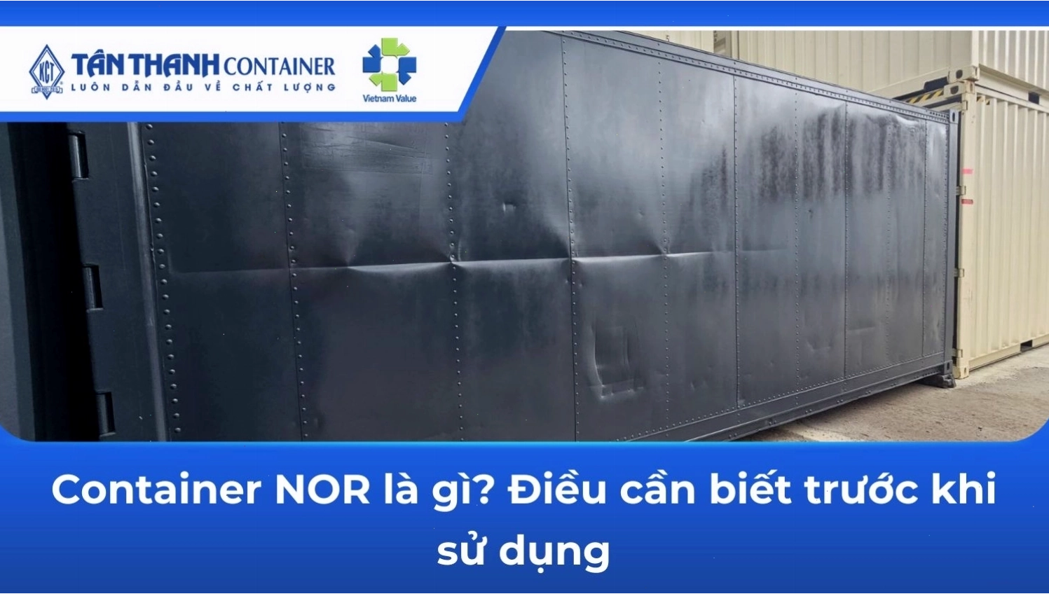 Lưu ý khi sử dụng container NOR