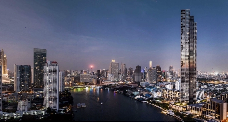 Magnolias Waterfront Residences Iconsiam lung linh về đêm