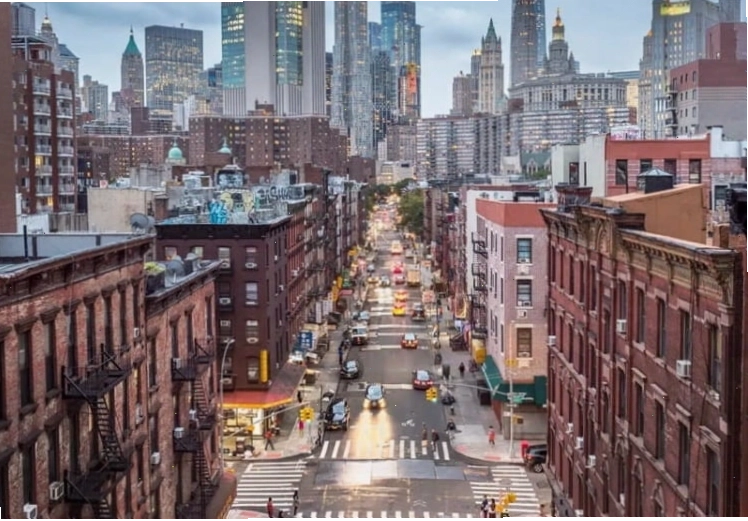 Manhattan về đêm lung linh ánh đèn