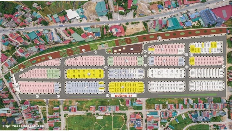 Mặt bằng quy hoạch chi tiết khu đô thị Phú Lộc