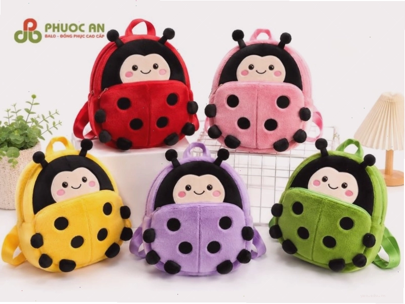 Mẫu balo hình thú dễ thương bọ rùa cho bé