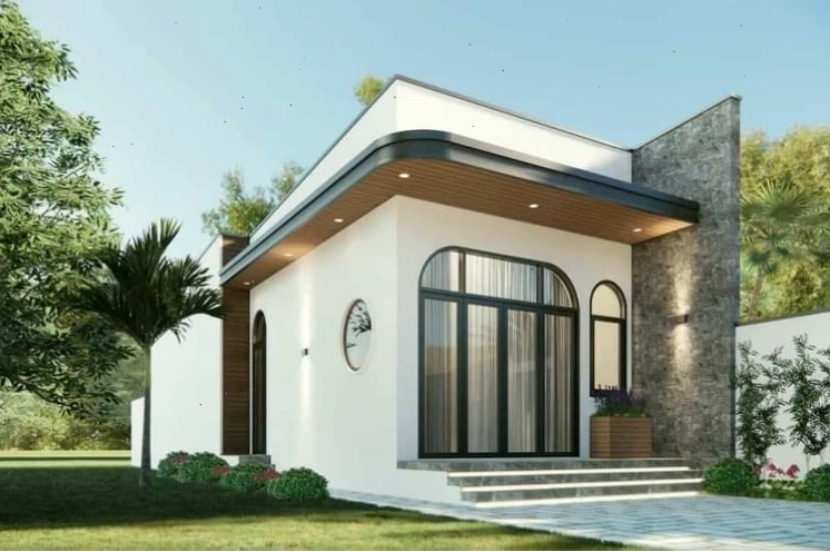 Mẫu nhà một tầng đẹp, hiện đại và tối giản