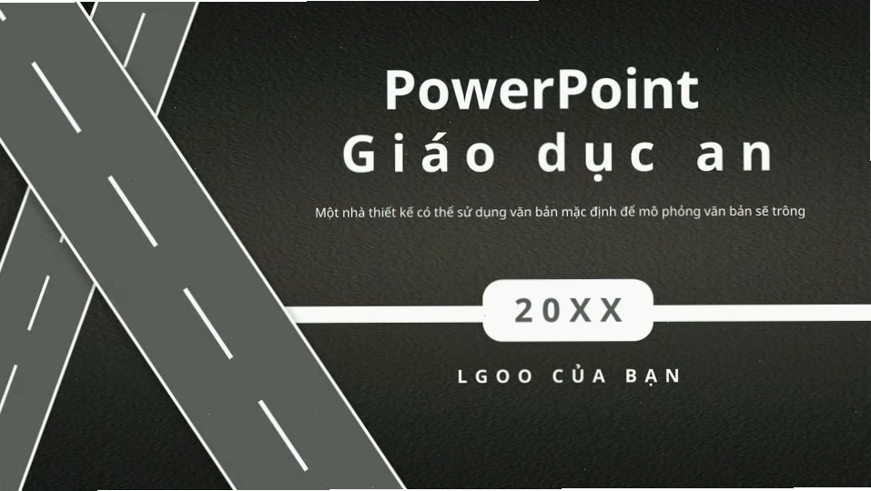 Mẫu powerpoint bài giảng giáo dục an toàn giao thông