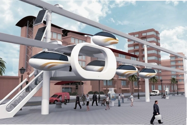 Minh họa hệ thống Skytran là gì
