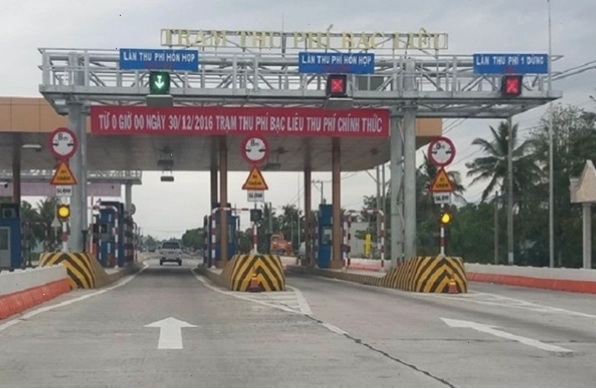 Minh họa làn thu phí đường bộ tự động ETC