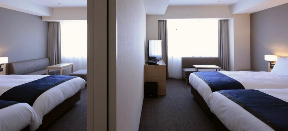 Minh họa phòng connecting room với cửa thông nhau