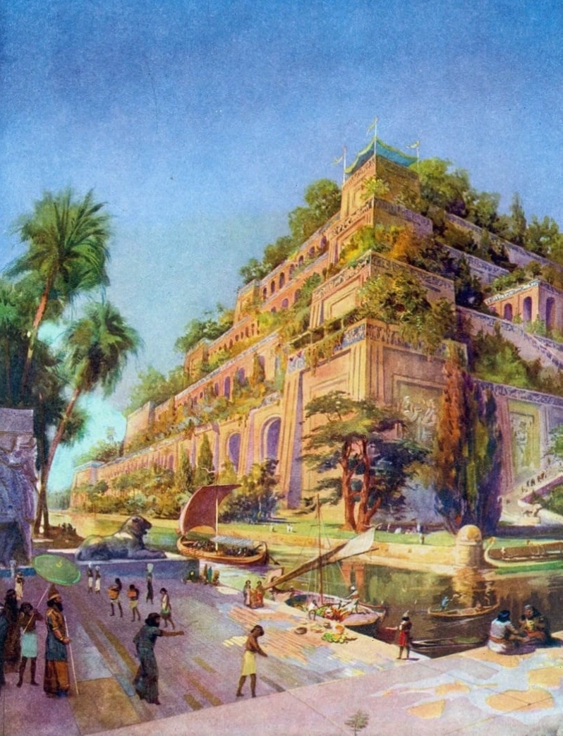 Mô phỏng Vườn treo Babylon, một kỳ quan thế giới cổ đại đầy quyến rũ