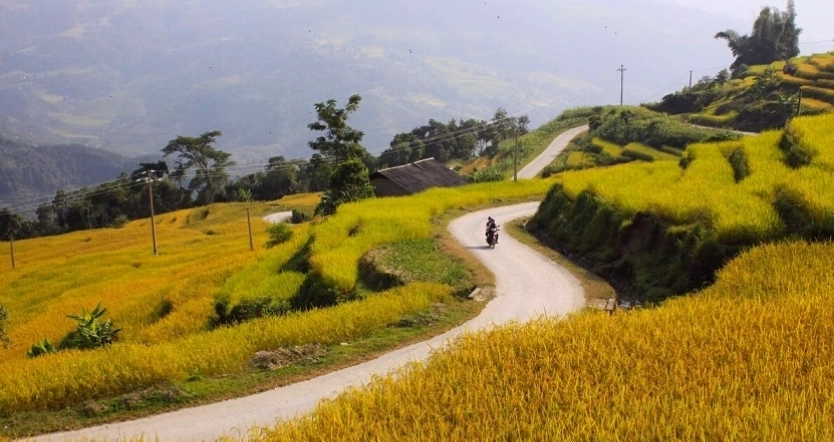Một góc cảnh quan đặc trưng của Xín Mần, Hà Giang