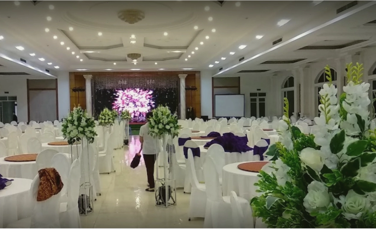 Một góc phòng nghỉ tại Nhà Khách Kim Bình Tuyên Quang