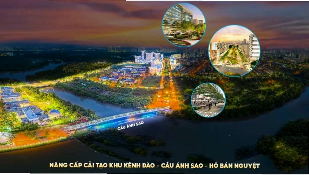 Nâng cấp cảnh quan khu Kênh Đào – Cầu Ánh Sao – Hồ Bán Nguyệt