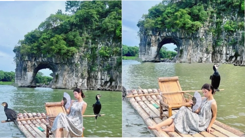 Ngọn núi Vòi Voi biểu tượng của Quế Lâm