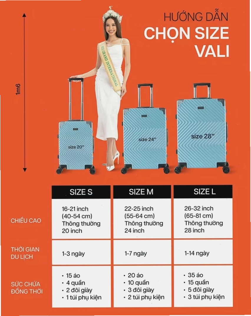 Người phụ nữ kéo vali nhựa sang trọng tại sân bay