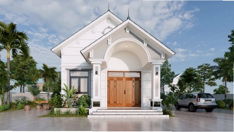 Nhà đẹp hiện đại cấp 4 có thiết kế đơn giản và tối ưu công năng