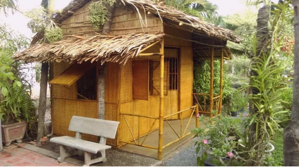 Nhà lá được thiết kế để ở, mang lại không gian sống mát mẻ