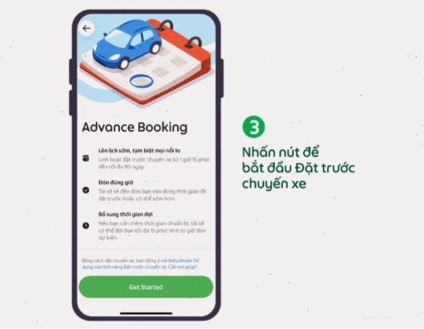Nhấn Bắt đầu đặt trước