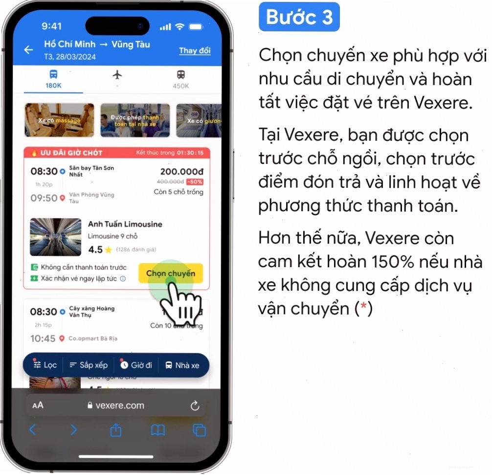 Nội thất xe khách Kim Mạnh Hùng