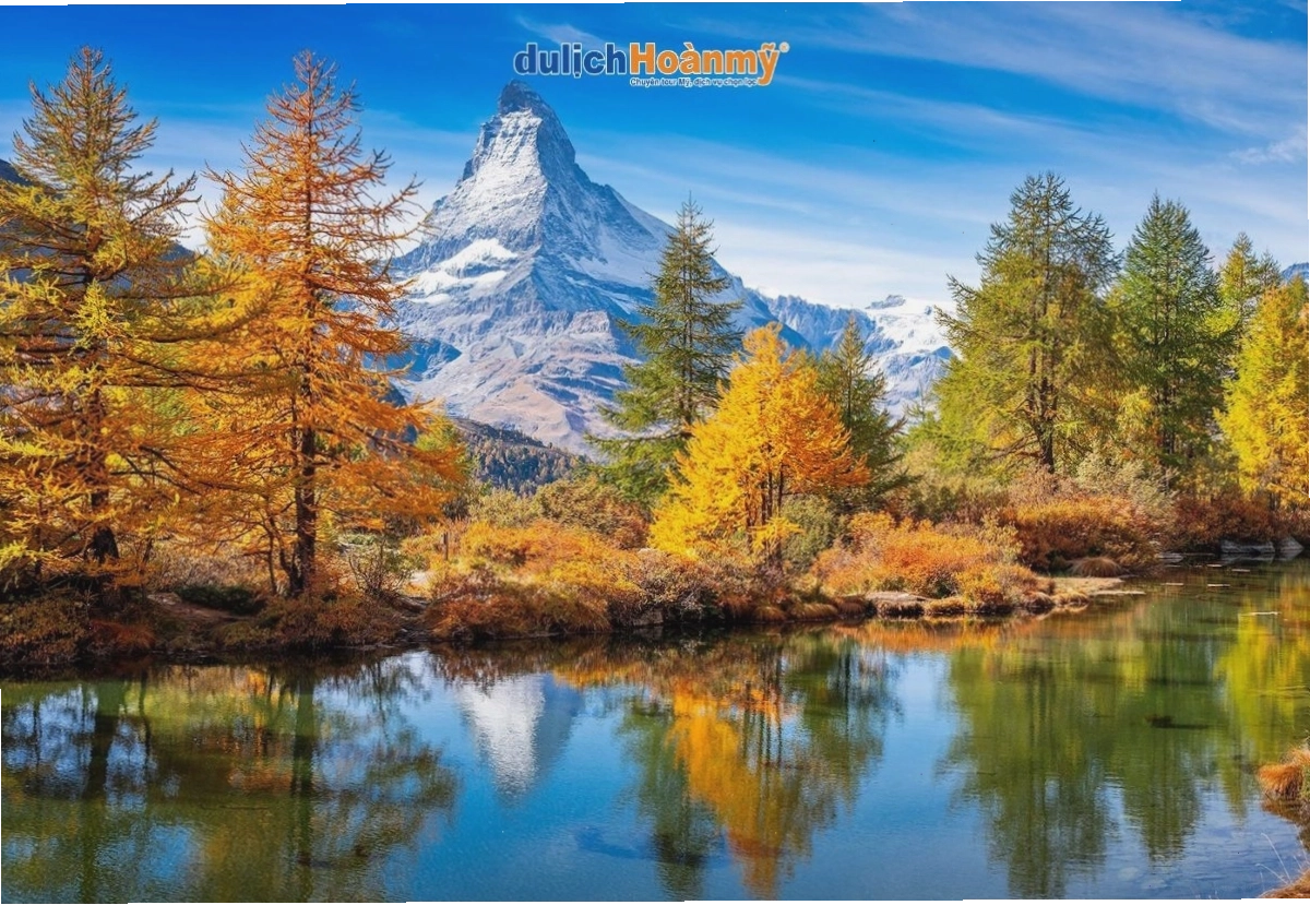 Núi Matterhorn hùng vĩ với dáng hình kim tự tháp đặc trưng