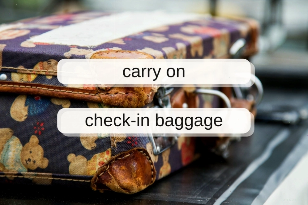 Phân biệt hành lý xách tay cabin baggage và hành lý ký gửi checked baggage