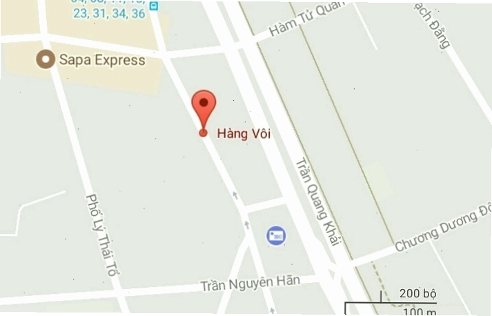 Phố Hàng Vôi, quận Hoàn Kiếm, Hà Nội với kiến trúc cổ kính