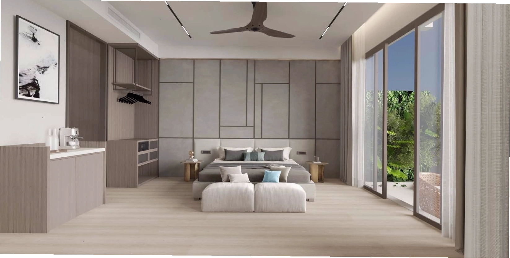 Phối cảnh phòng ngủ đẳng cấp tại Pullman Quảng Bình