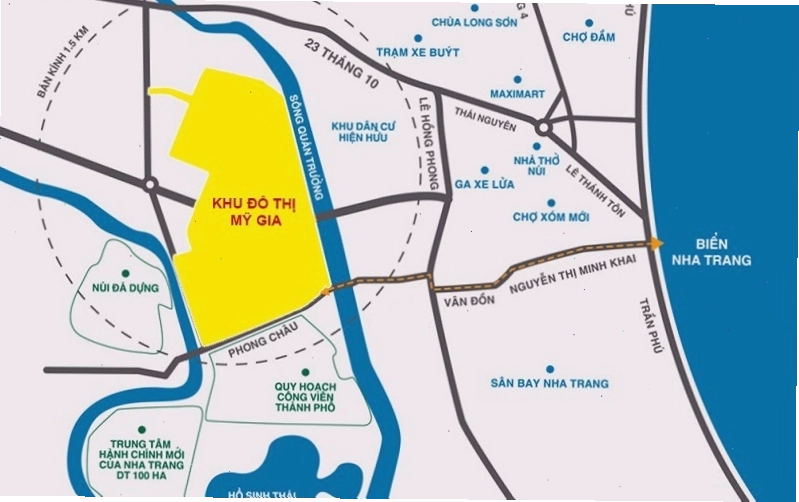 Phối cảnh tổng thể Khu đô thị Mỹ Gia Nha Trang