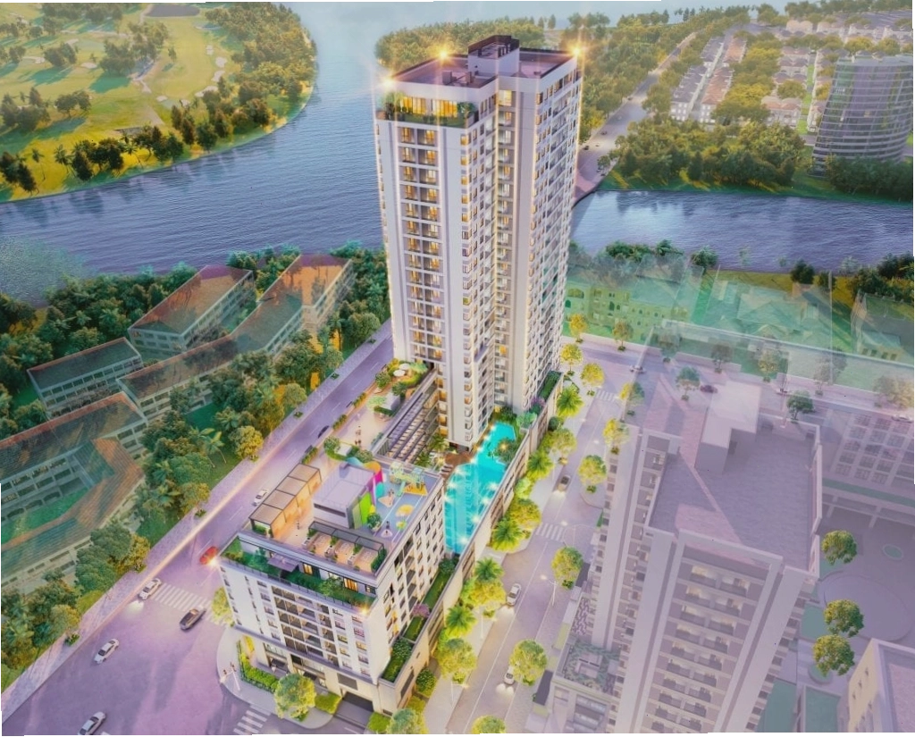 Phối cảnh tổng thể The Horizon Phú Mỹ Hưng với kiến trúc Bắc Âu hiện đại