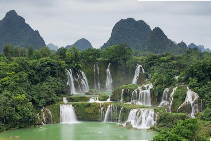 Phong cảnh cánh đồng quê thanh bình