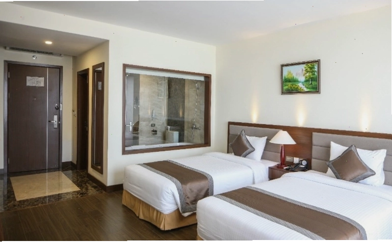 Phòng Deluxe Twin tại Mường Thanh Grand Quảng Trị