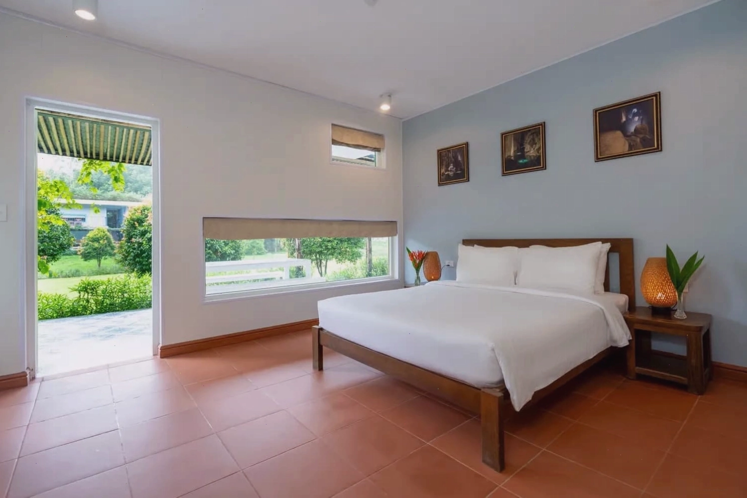Phòng Mountain Room tại Chày Lập Farmstay với view hướng núi
