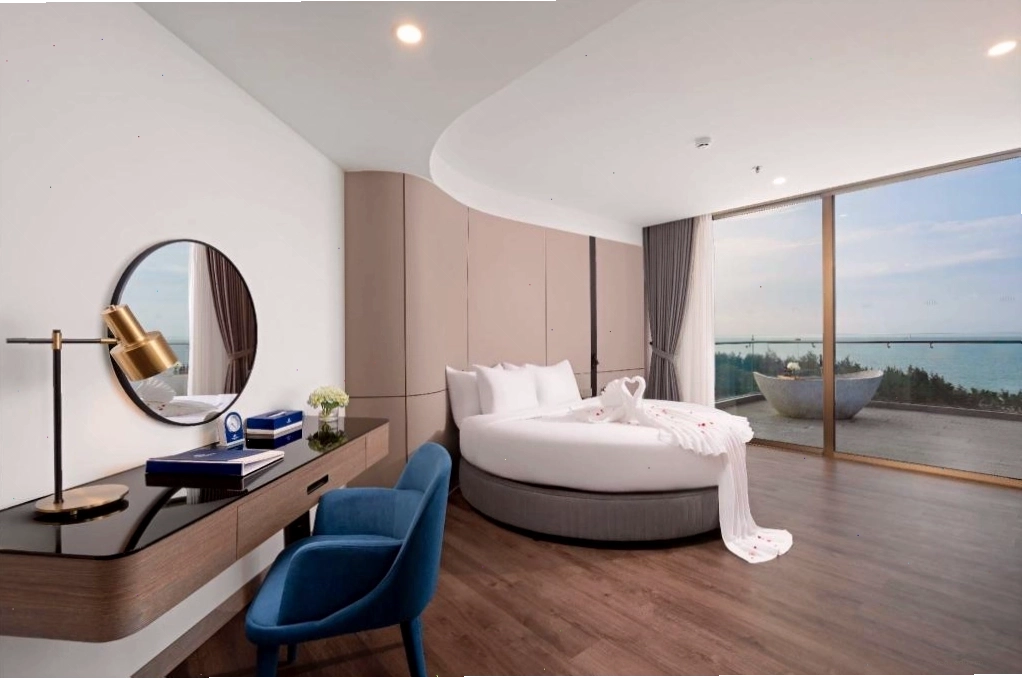 Phòng nghỉ thoải mái, chất lượng cao tại Khách sạn Poseidon Quảng Bình