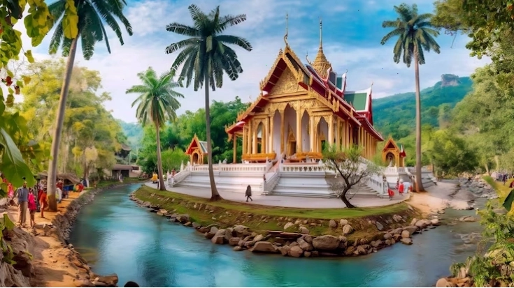 Photo chùa thái lan ở phía bắc thái lan