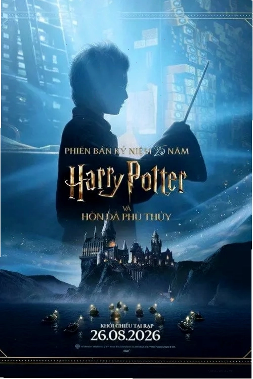 Poster phim Harry Potter và Hòn Đá Phù Thủy kỷ niệm 25 năm
