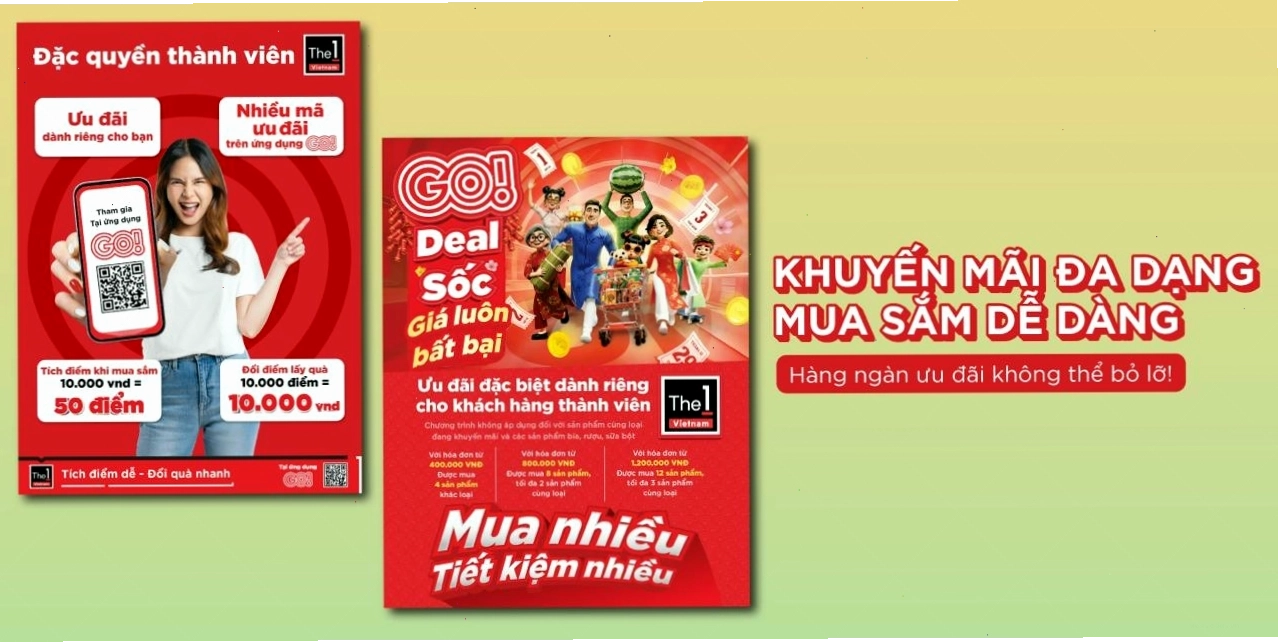Quầy dịch vụ khách hàng tại siêu thị GO! Thái Bình với các nhân viên thân thiện