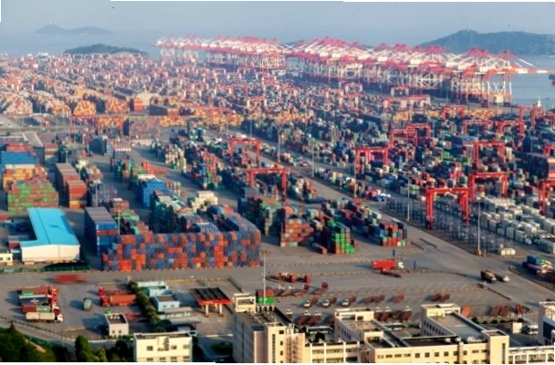 Quy trình chuyển tải container tại cảng trung chuyển