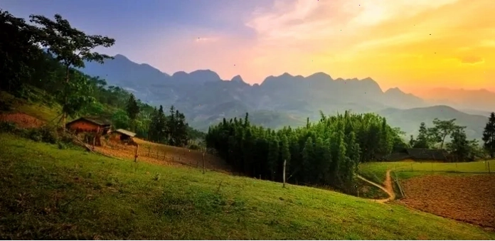 Ruộng bậc thang Hà Giang tháng 7 với mùa nước đổ