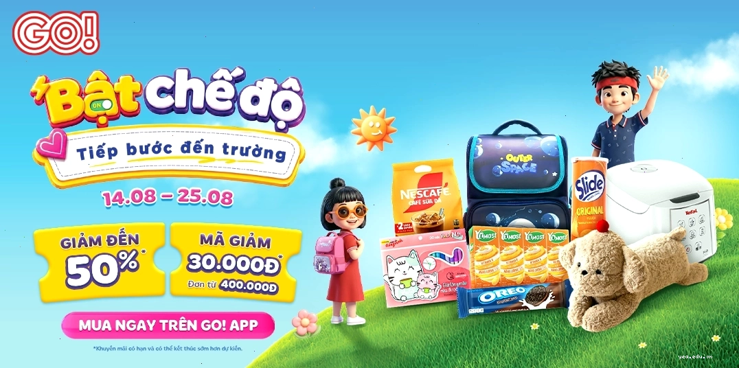 SẮM ĐỦ HÀNH TRANG – TIẾP BƯỚC TỚI TRƯỜNG: Ưu đãi cho đồ dùng học tập